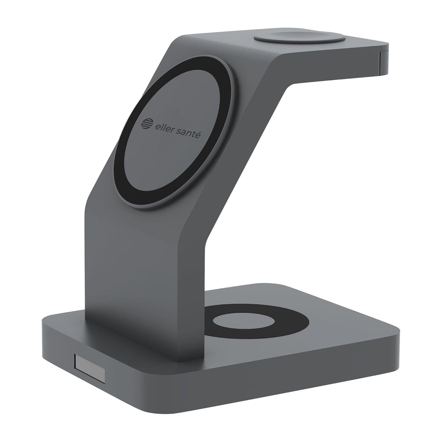 eller santé® Wireless Charger 3-in-1 23W Magnetic Mag-Safe for iPhone 16/16 Plus/16 Pro/16 Pro Max, 15/15 Plus/15 Pro/15 Pro Max,14/13/12, Airpods 3rd/2nd gen, Series 9/8/7/6/5/4/SE-Black