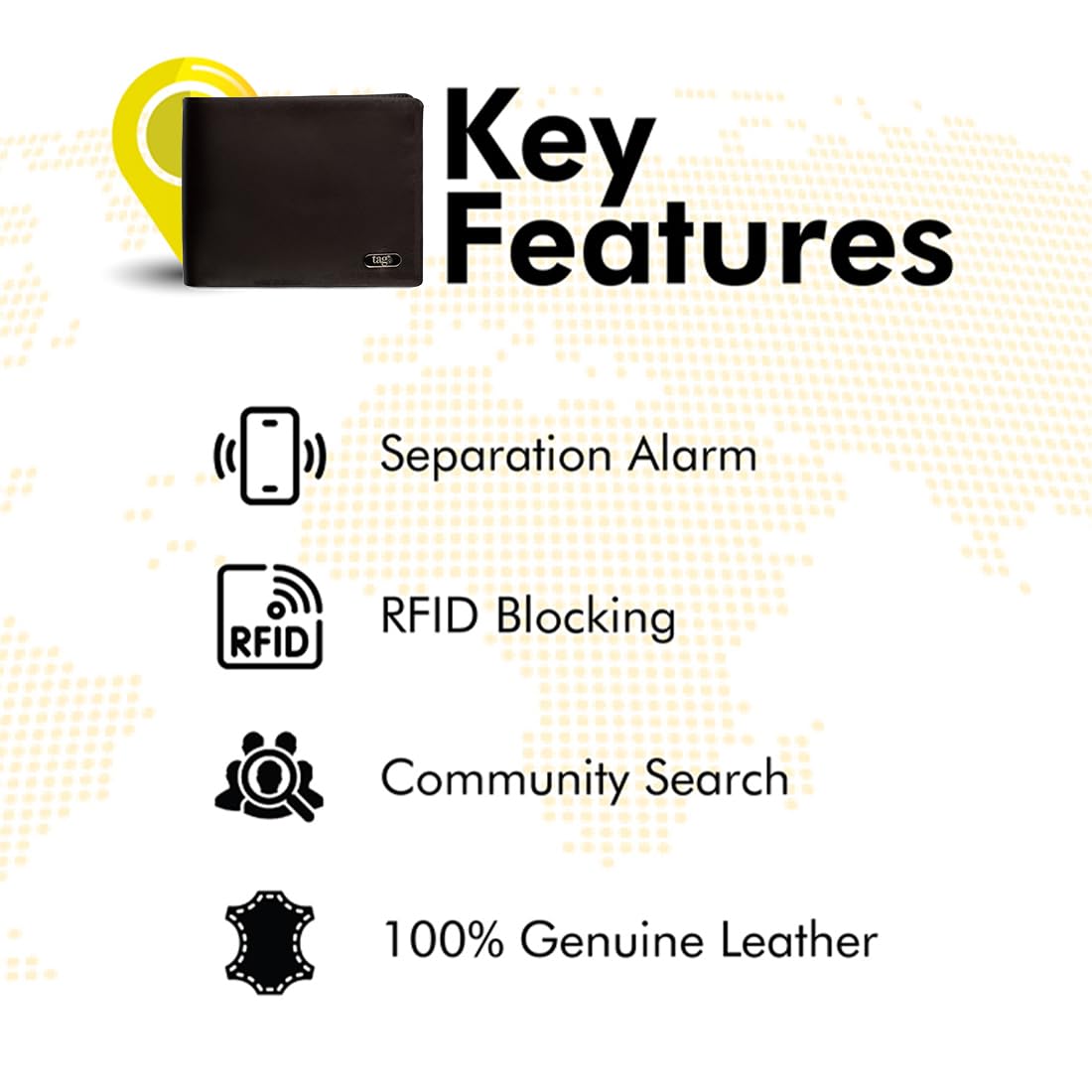 Smart Sleek Card Tracker, Android and iOS Compatible, Alternative to GPS Tracker for Locating Items Within Approximate Distance, Bluetooth Luggage and Wallet Tracker, 2 Pieces, Black