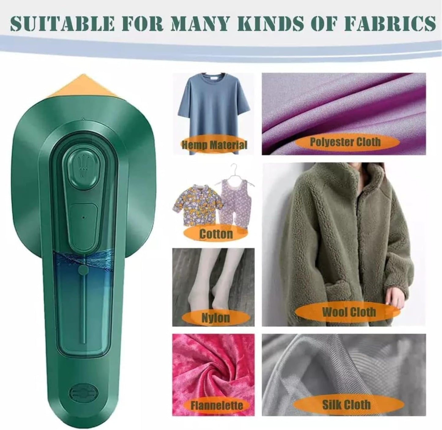 OSTUMBLI Professional Micro Steam Iron Portable Mini Ironing Machine Handheld Household Steam Iron Mini Steam Handheld Fabric Garment Steamer 100 ml.