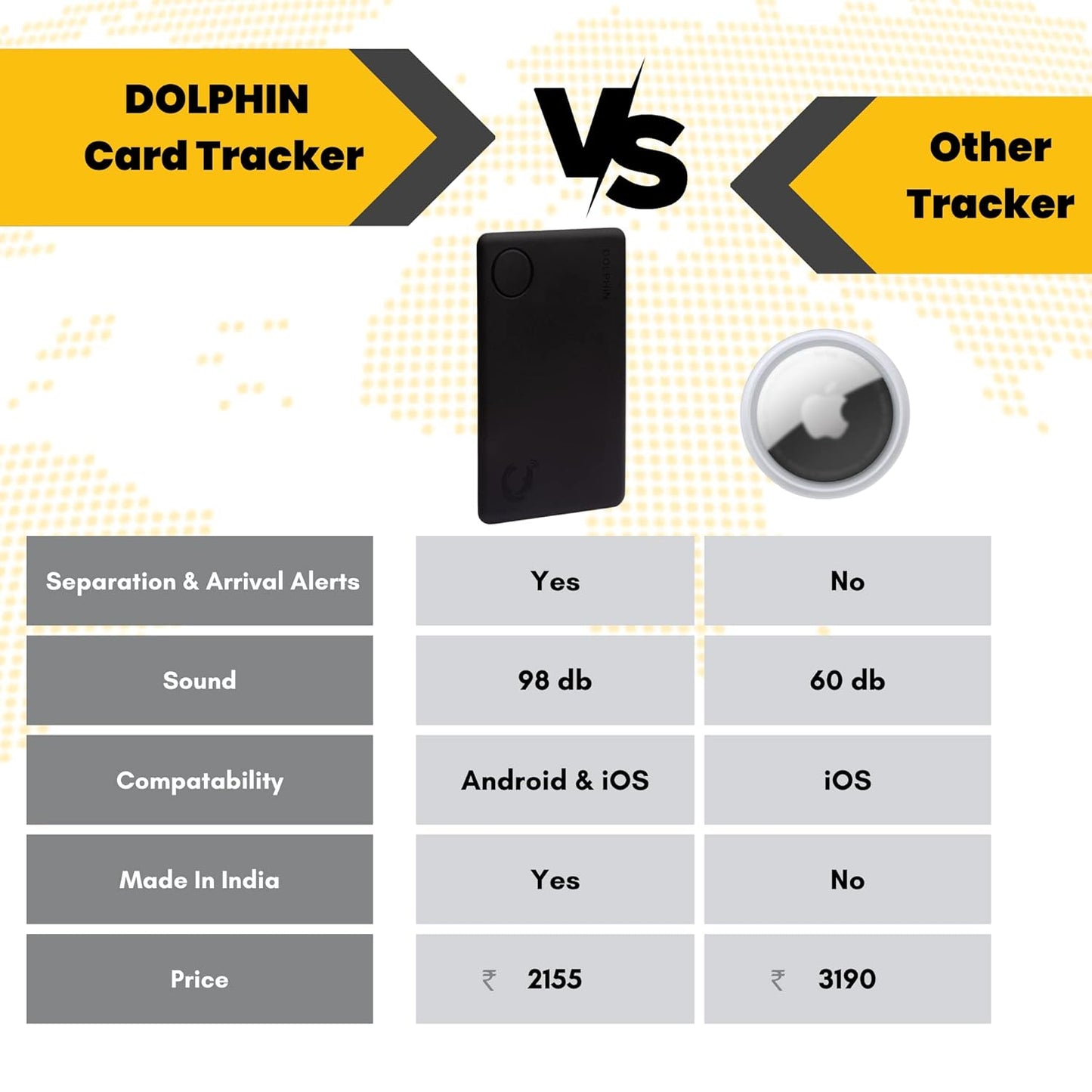Smart Sleek Card Tracker, Android and iOS Compatible, Alternative to GPS Tracker for Locating Items Within Approximate Distance, Bluetooth Luggage and Wallet Tracker, 2 Pieces, Black