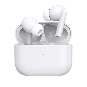 VARNIADRF Wireless Earbuds Bluetooth 5.1 TWS Earphones Full Touch Control Headphones Built-in Microphone Immersive Sound Quality Ensure Fast Stable & Connection Smart LED Headset Sports Bud (white)