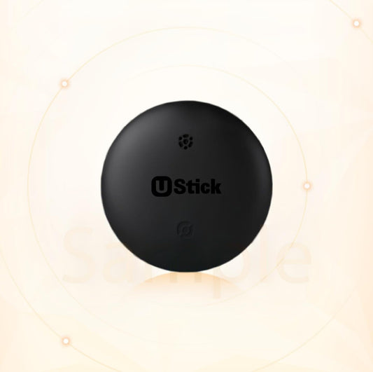 Ustic Never Lose Things Wireless Tag – Android Find My Compatible, Item Tracker for Keys, Bags & Wallets (Black or White)