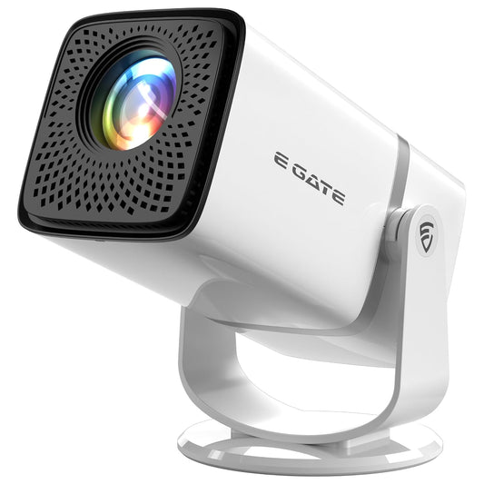 Atom 3X | Real Full HD 1080p Native, 13.0 Automatic Android Projector | 300 ISO | Rotatable Design | 4K HDR Support | Inbuilt Netflix, Prime | ARC-HDMI, USB, Wifi-6, BT, Screen Mirroring, Egate