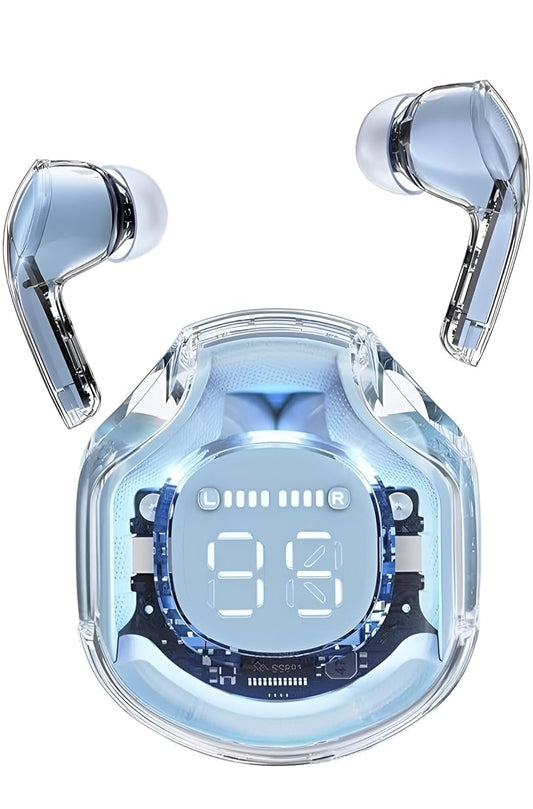 Ultrapods 2 Pro Tws Earbud, Bluetooth Earbuds With Display, Transparent Design, 30 Hrs Playtime With Fast (Blue) - In Ear