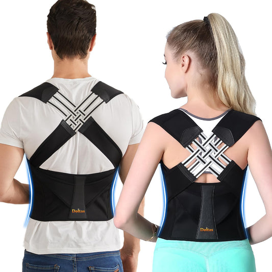 X-Cross Posture Corrector Belt – Universal Size Shoulder & Back Support Belt | Back Straightener Brace for Spine & Body Posture Correction | Clavicle Support for Men & Women | Universal Size