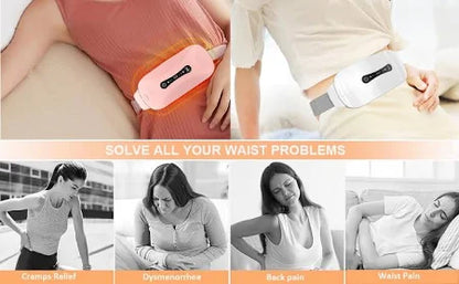 Period Cramp Relief Massager With Heating Pad For Abdominal Pain|Cramp free- Period Cramp Relief Heater & Massager